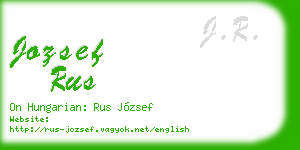 jozsef rus business card